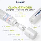 ILUMIZE Dog Nail Grinder Clipper For Small Medium Or Large Sized Dogs 